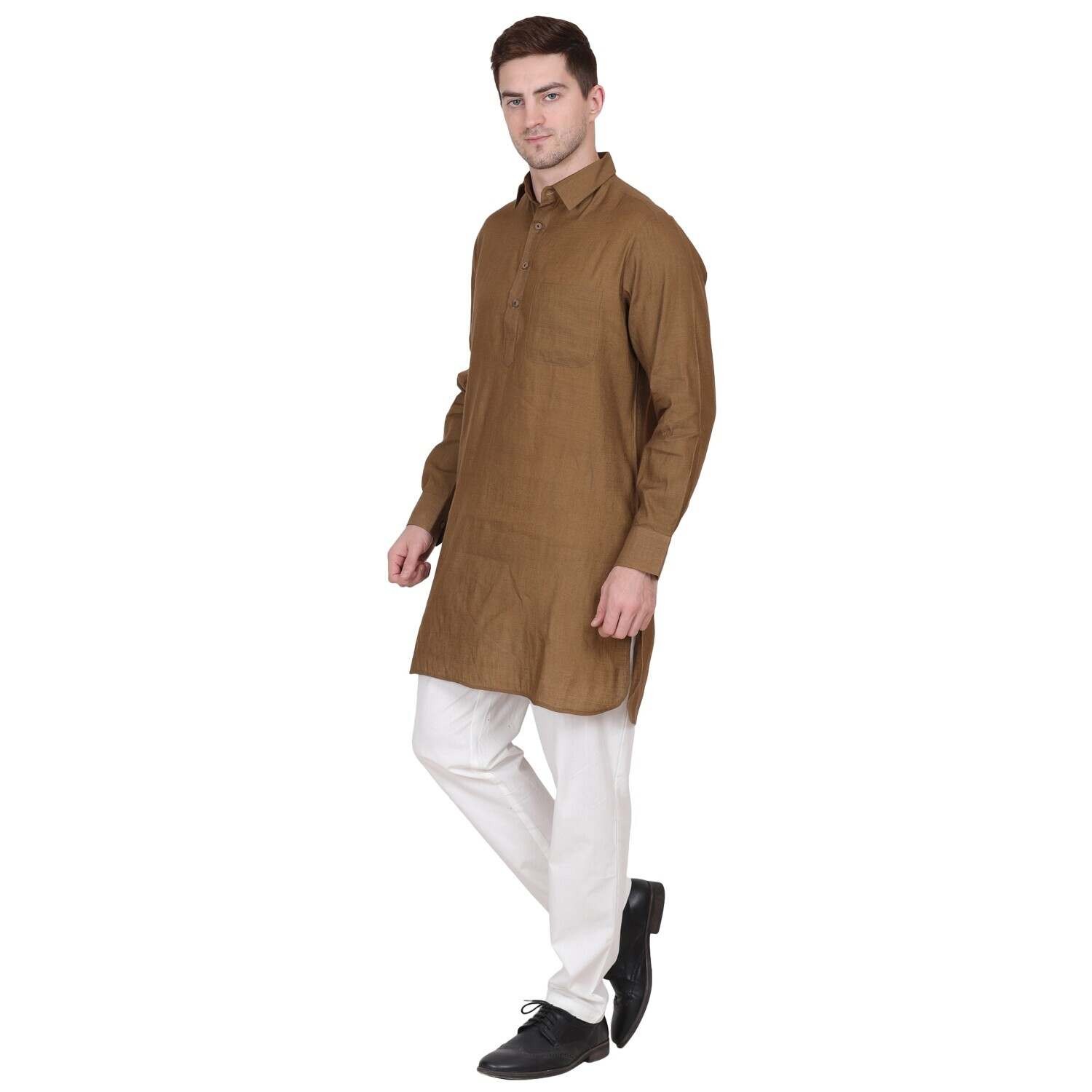 MARSHALL LINEN ORGANZA PATHANI SUIT SPICY MIX COLOR