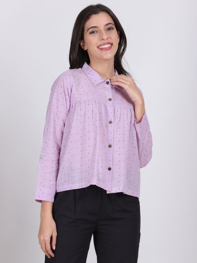 JULIE ORGANIC COTTON TOP PRELUDE COLOR