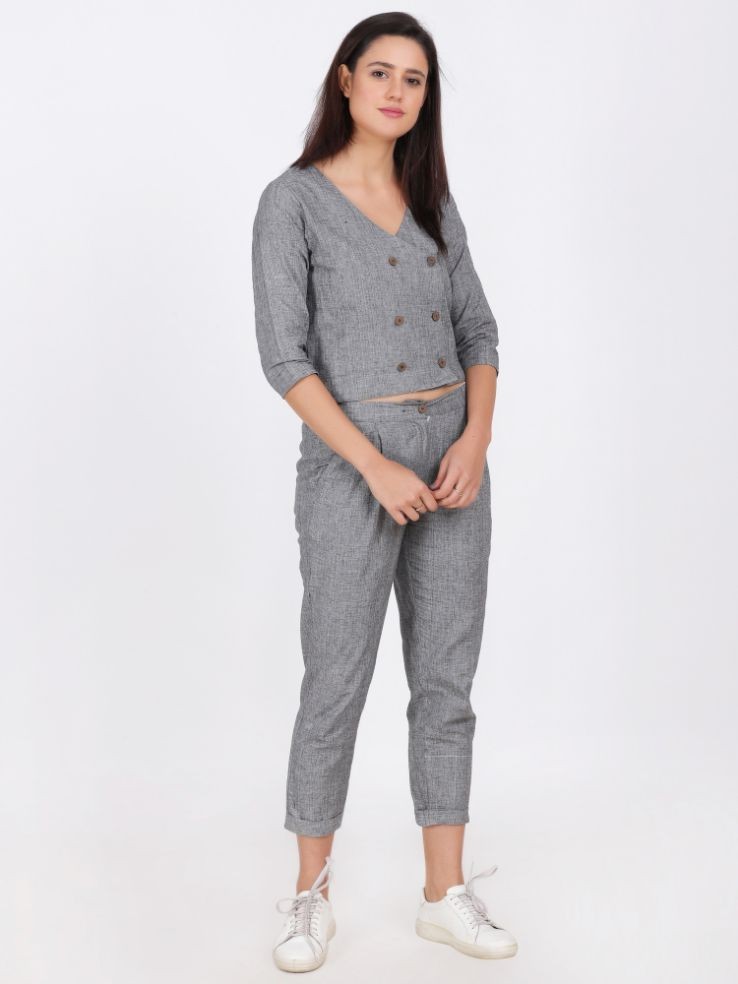 DAINA COTTON LINEN CO-ORD SET