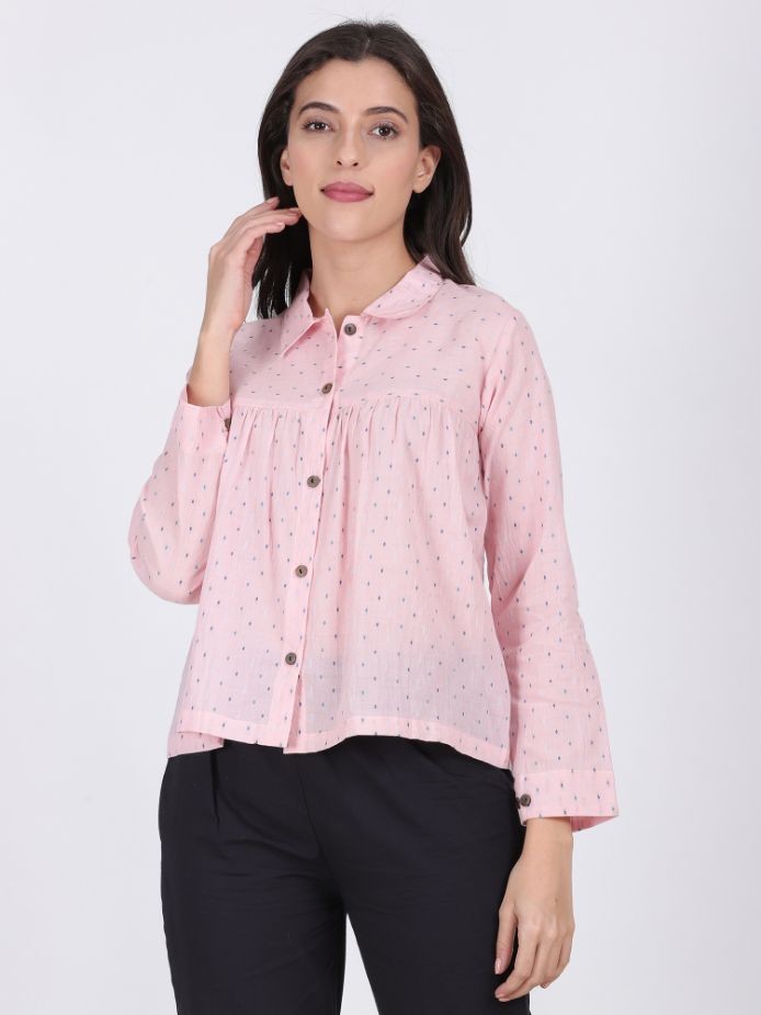 JULIE ORGANIC COTTON TOP VANILLA ICE COLOR