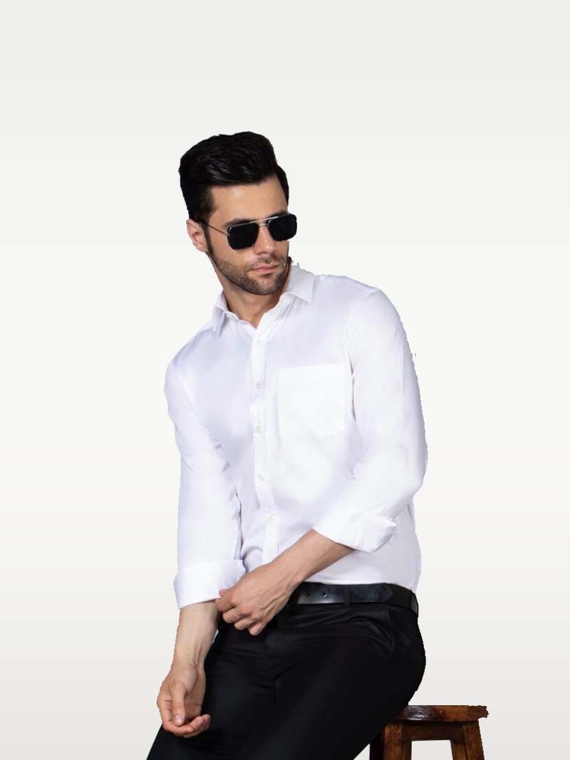 Entellus | Slim Fit Shirt (White)