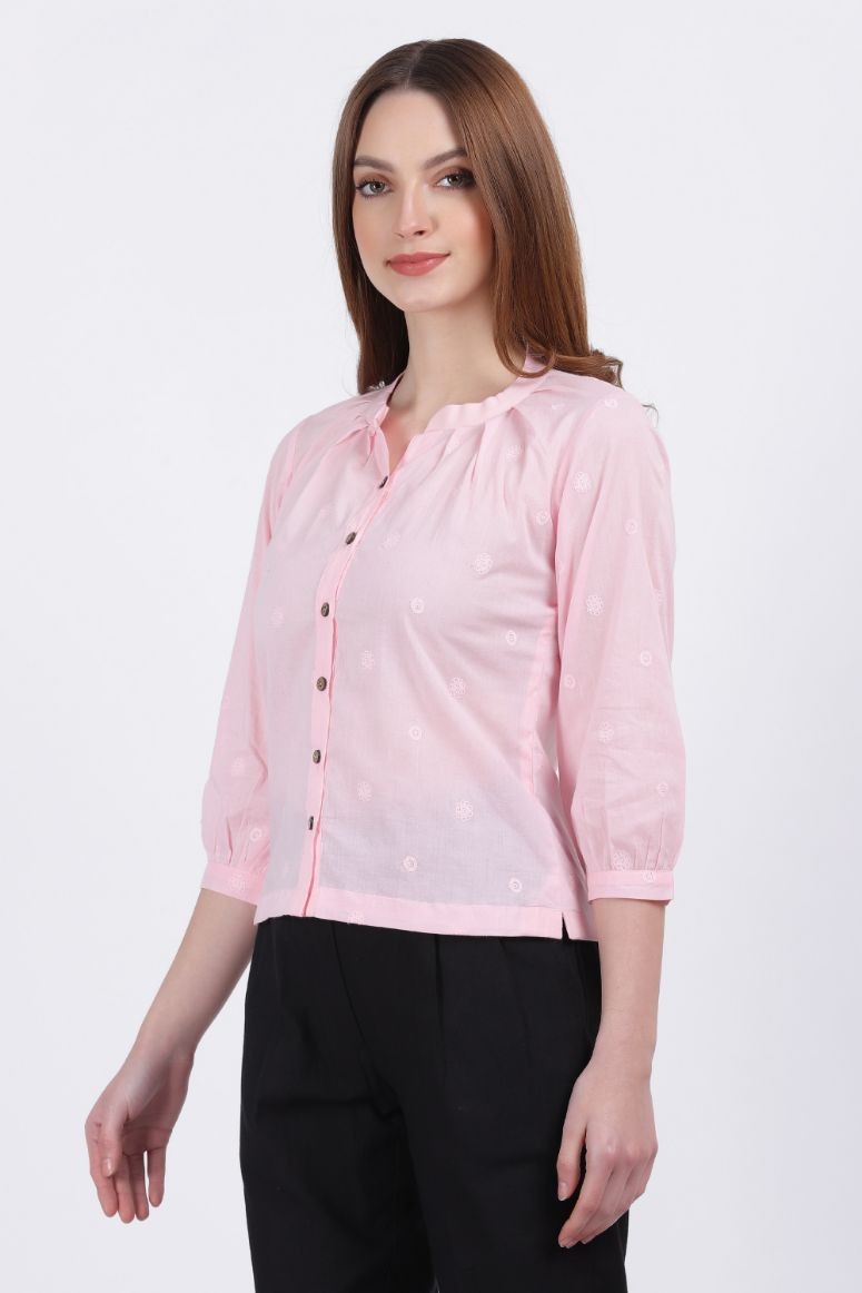 FIFI ORGANIC COTTON TOP VANILLA ICE COLOR