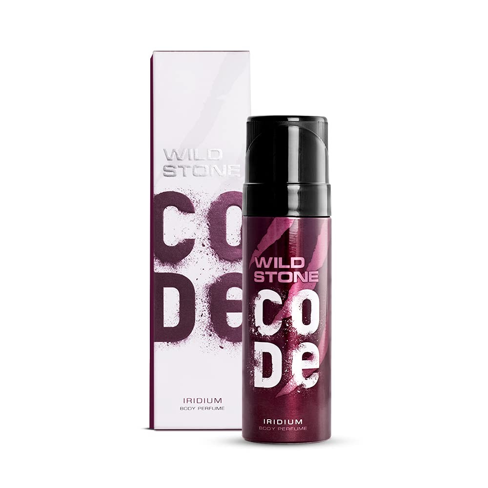Wild Stone Code Iridium No Gas Body Perfume for Men, Long Lasting Masculine Fragrance for Office Wear -120 ml
