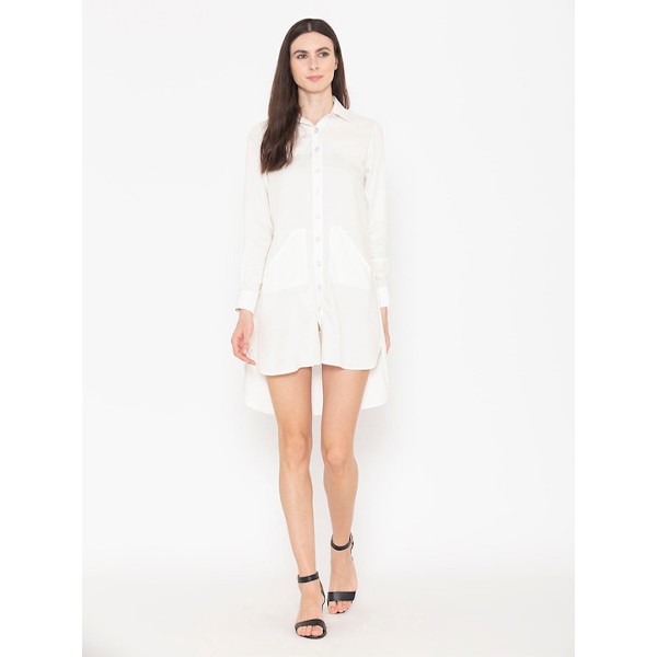 Cotton Shirt Shape Dress
