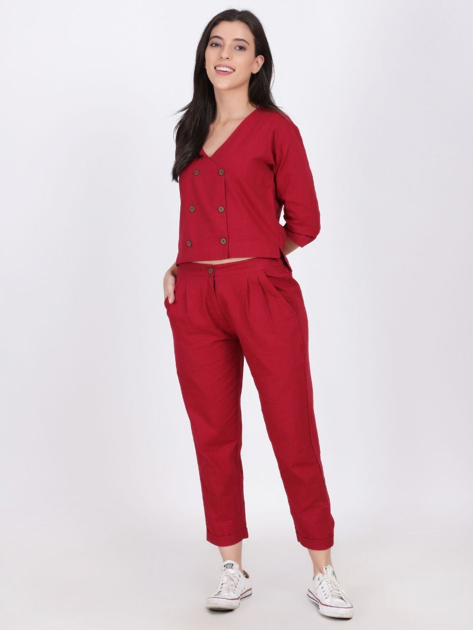 DAINA COTTON LINEN CO-ORD SET
