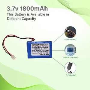 Green Power 3.7V 1800 mAh Li-ion Prismatic Battery Lithium ion for POS Terminals VTS Tracker