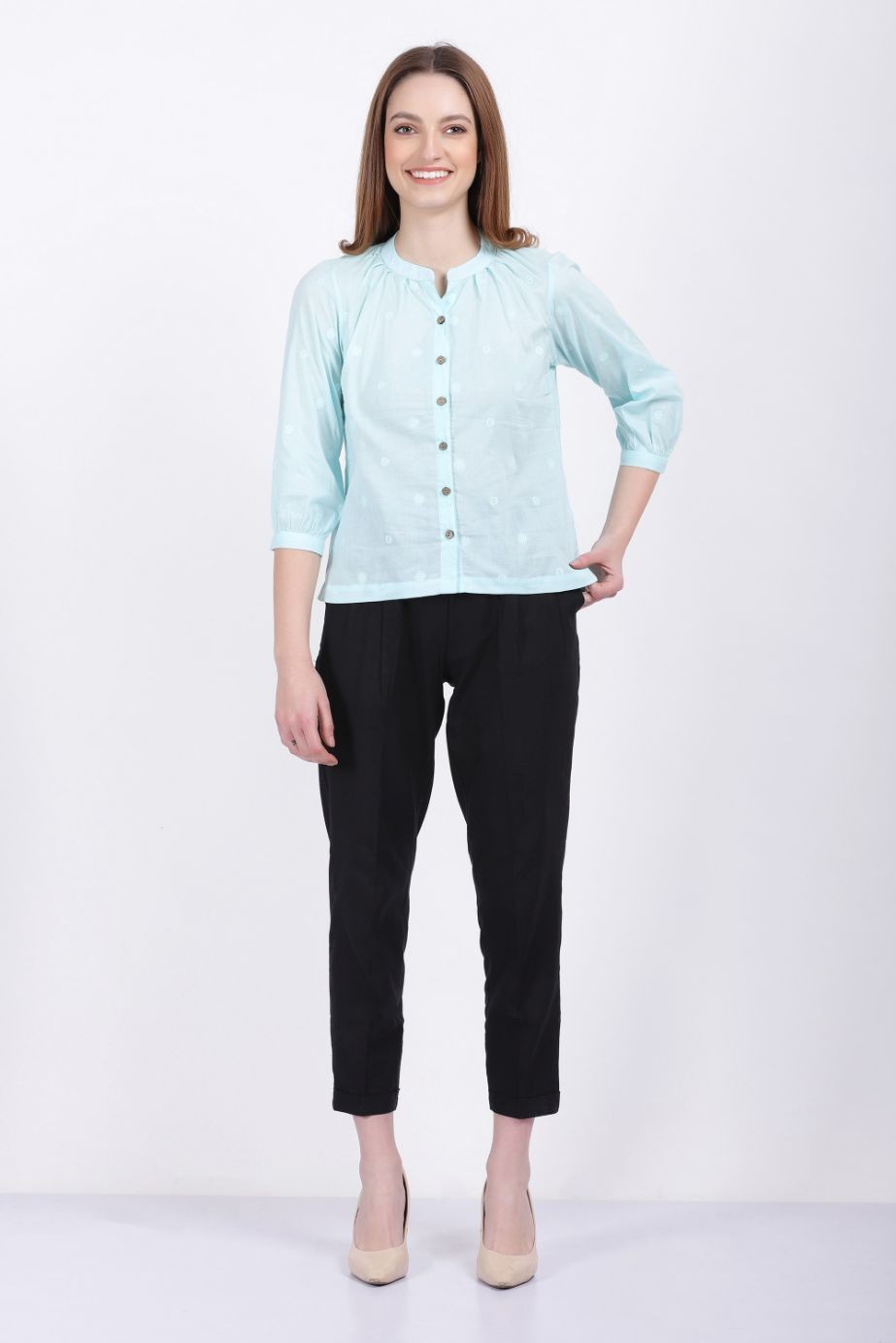 FIFI ORGANIC COTTON TOP MINT COLOR