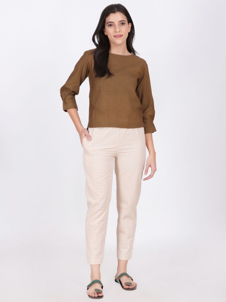 IRIS LINEN ORGANZA TOP SPICY MIX COLOR