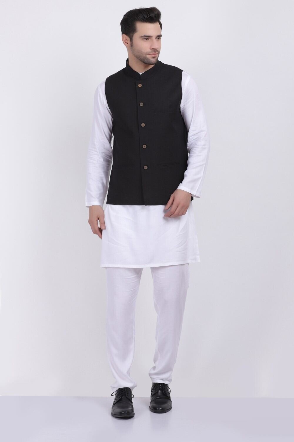 SALVATORE VEST COAT BLACK